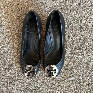 Tory Burch Black Leather Women's Shoes